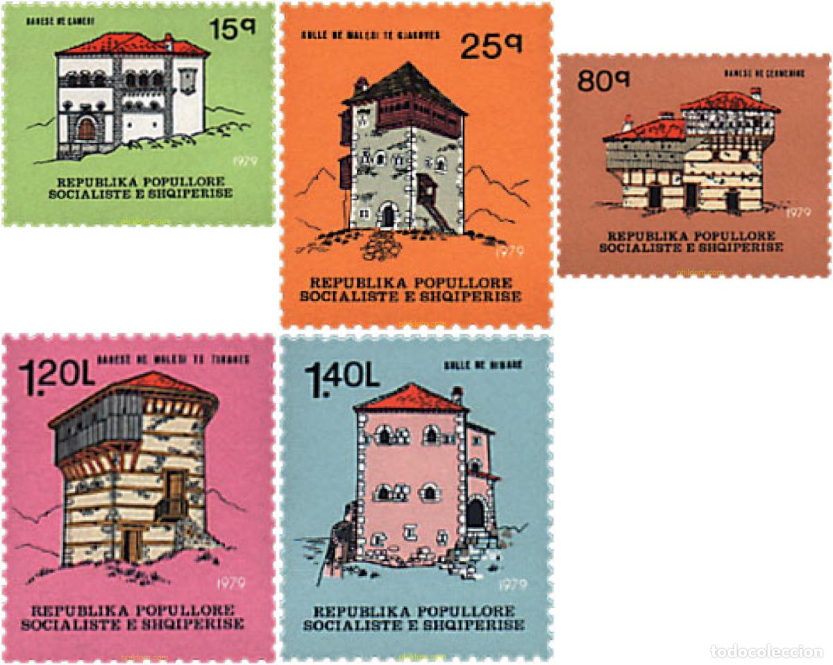 Briefmarken: 112411 MNH ALBANIA 1979 ARQUITECTURA. CASAS TRADICIONALES ALBANESAS