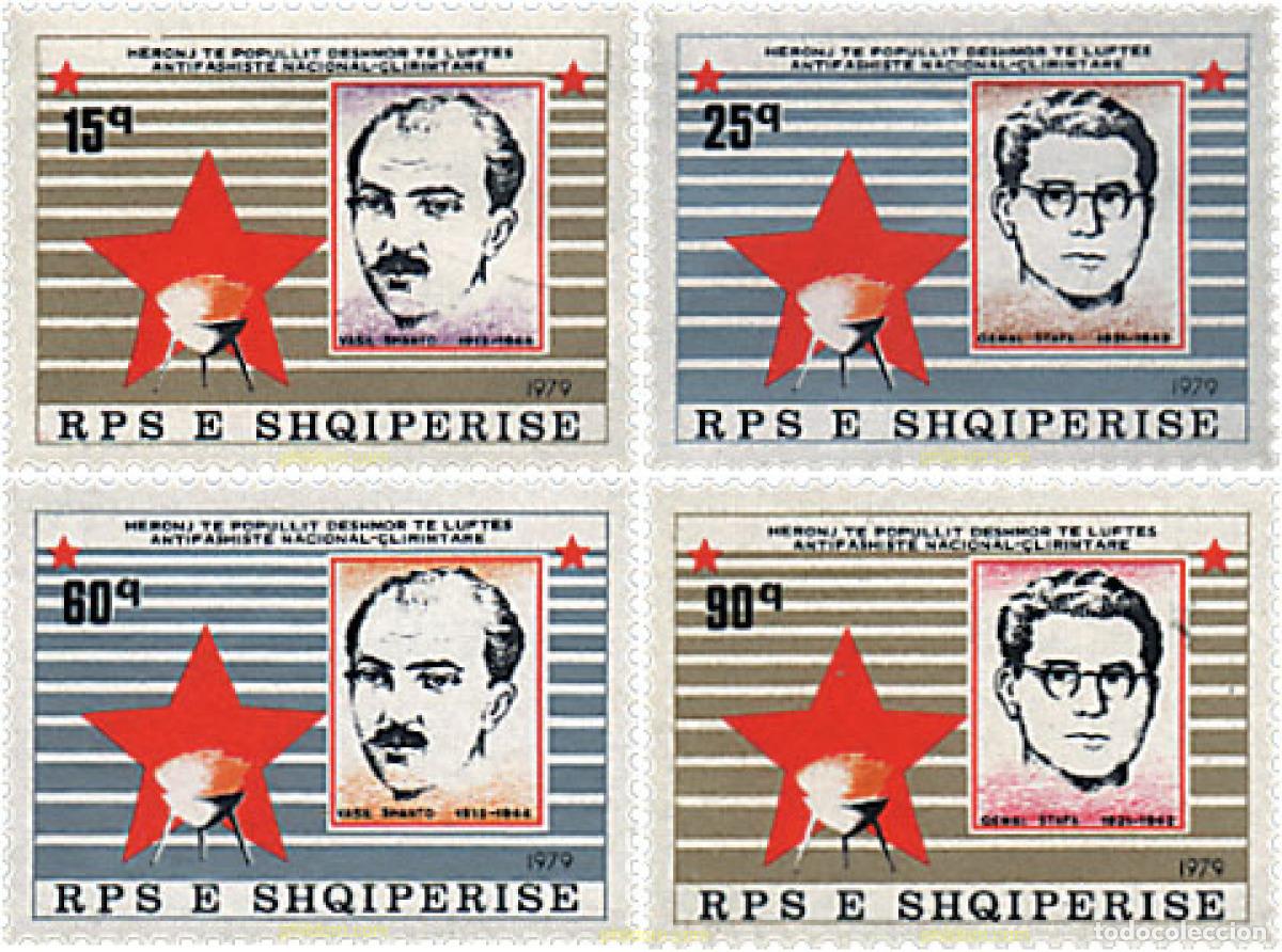 Briefmarken: 112413 MNH ALBANIA 1979 HEROES DE LA LIBERACION