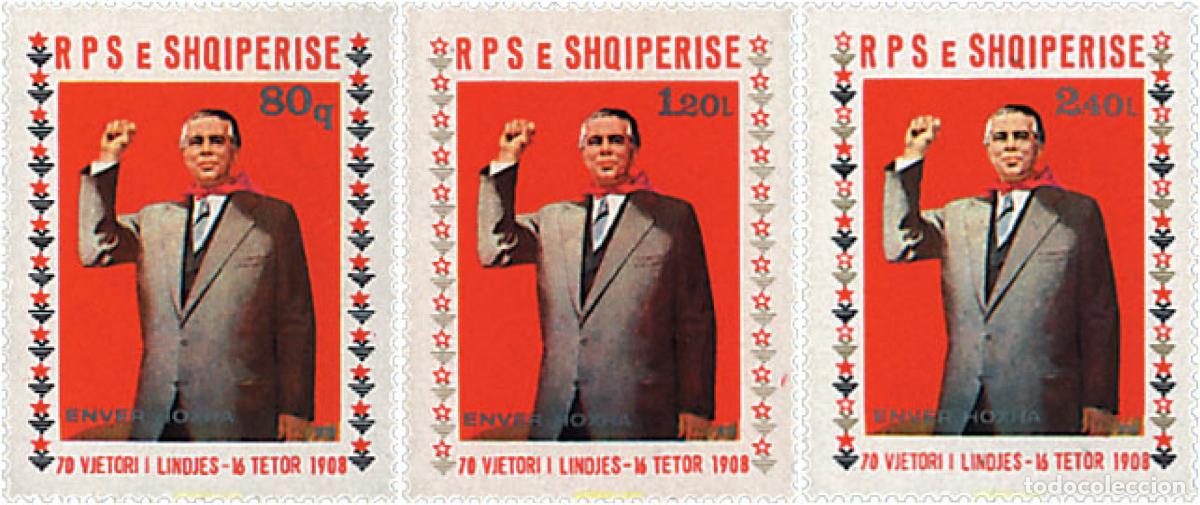 Sellos: 112407 MNH ALBANIA 1978 70 ANIVERSARIO DEL PRESIDENTE ENVER HOXHA