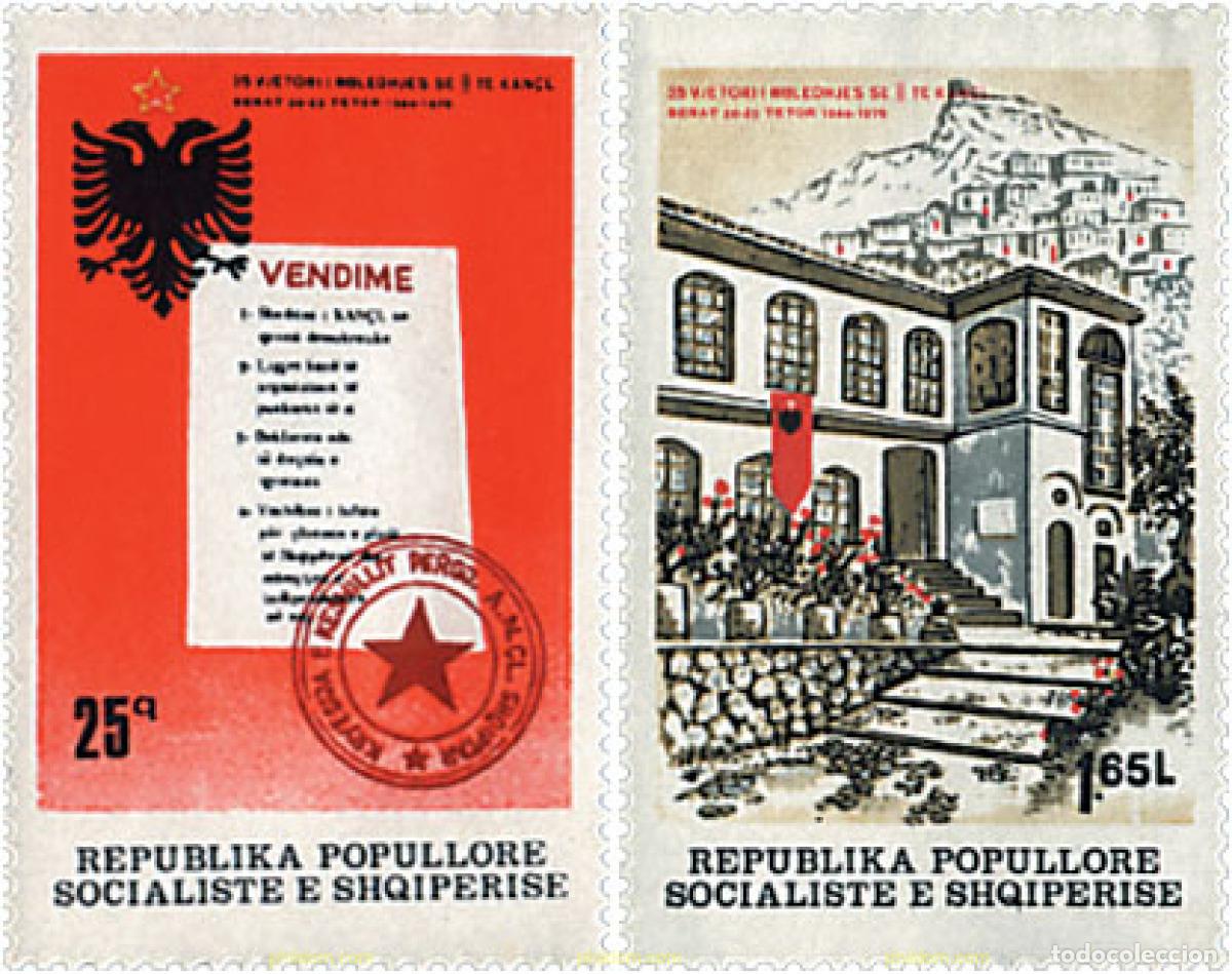Sellos: 112420 MNH ALBANIA 1979 35 ANIVERSARIO DEL 2 CONGRESO ANTIFASCISTA DE BERAT