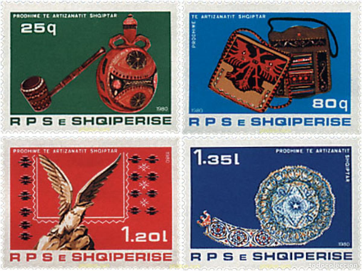 Sellos: 112428 MNH ALBANIA 1980 ARTESANIA POPULAR