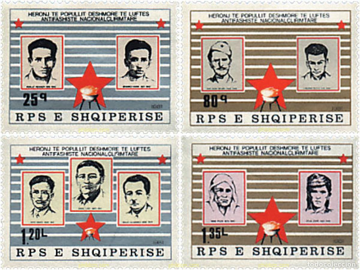Selos: 112443 MNH ALBANIA 1981 HEROES DE LA LIBERACION