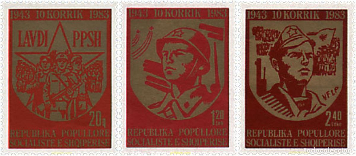 Briefmarken: 112476 MNH ALBANIA 1983 40 ANIVERSARIO DEL EJERCITO POPULAR