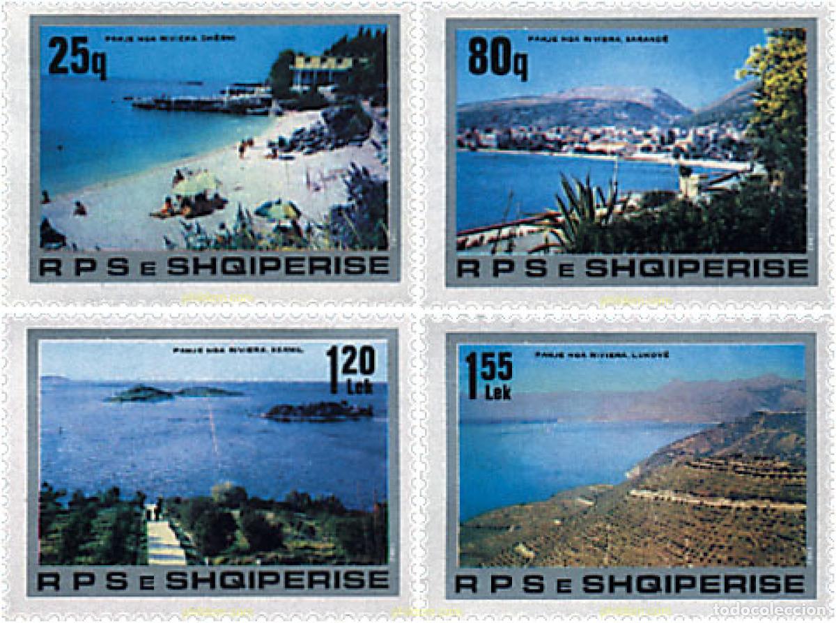Sellos: 112464 MNH ALBANIA 1982 PAISAJES DEL LITORAL ALBANES