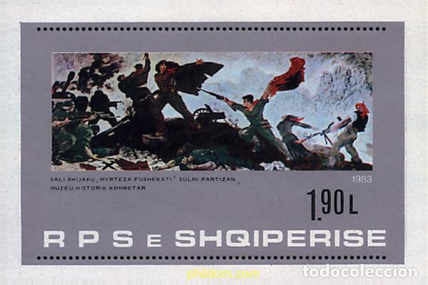 Sellos: 112477 MNH ALBANIA 1983 PINTURAS DE LA GARELIA DE ARTES FIGURATIVOS DE TIRANA