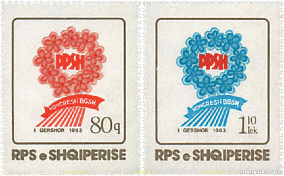 Sellos: 112475 MNH ALBANIA 1983 9 CONGRESO DE LA UNIOS DE MUJERES