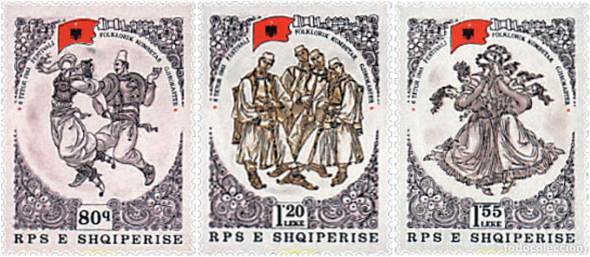 Sellos: 674697 MNH ALBANIA 1983 FESTIVAL FOLCLORICO NACIONAL DE GJIROKASTER