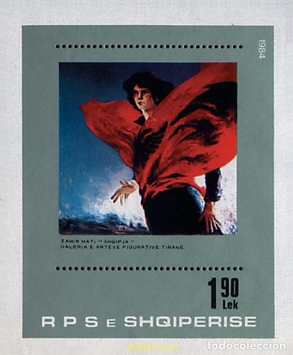 Sellos: 112491 MNH ALBANIA 1984 PINTURAS DE LA GALERIA DE ARTE FIGURATIVO DE TIRANA