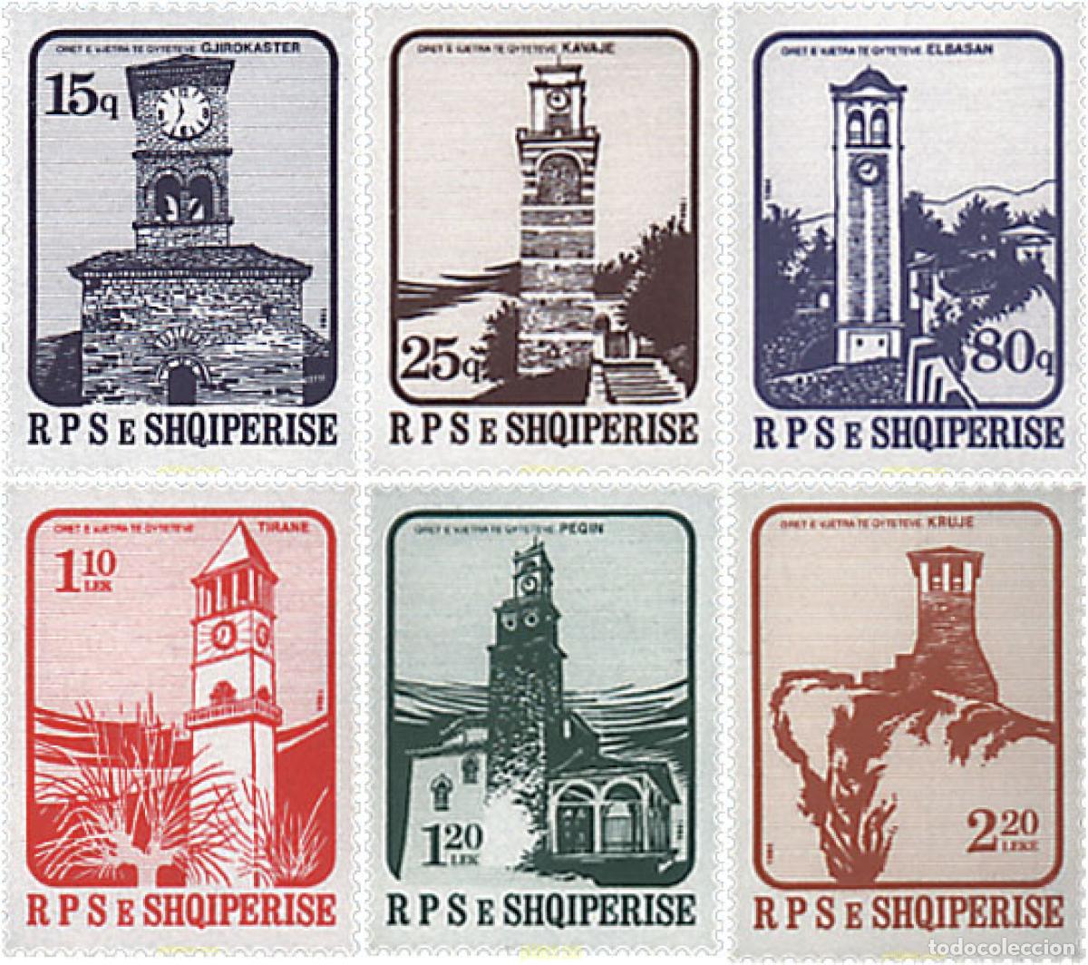 Sellos: 112488 MNH ALBANIA 1984 TORRES CON RELOJ