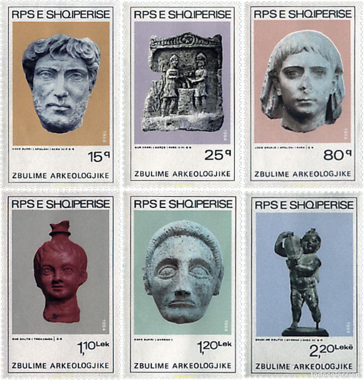 Sellos: 112487 MNH ALBANIA 1984 ARQUEOLOGIA