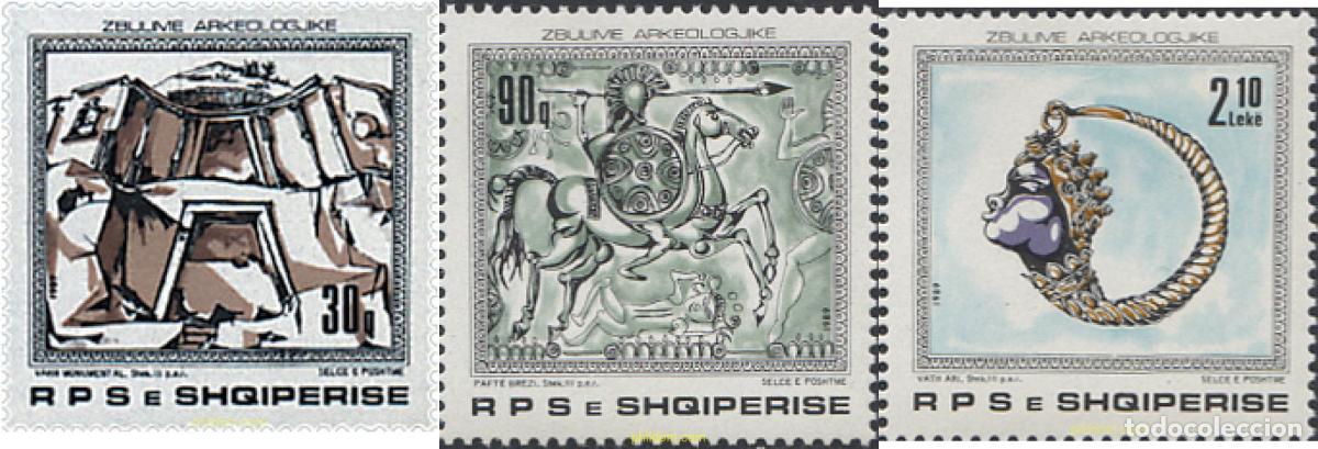 Sellos: 112662 MNH ALBANIA 1989 ARQUEOLOGIA