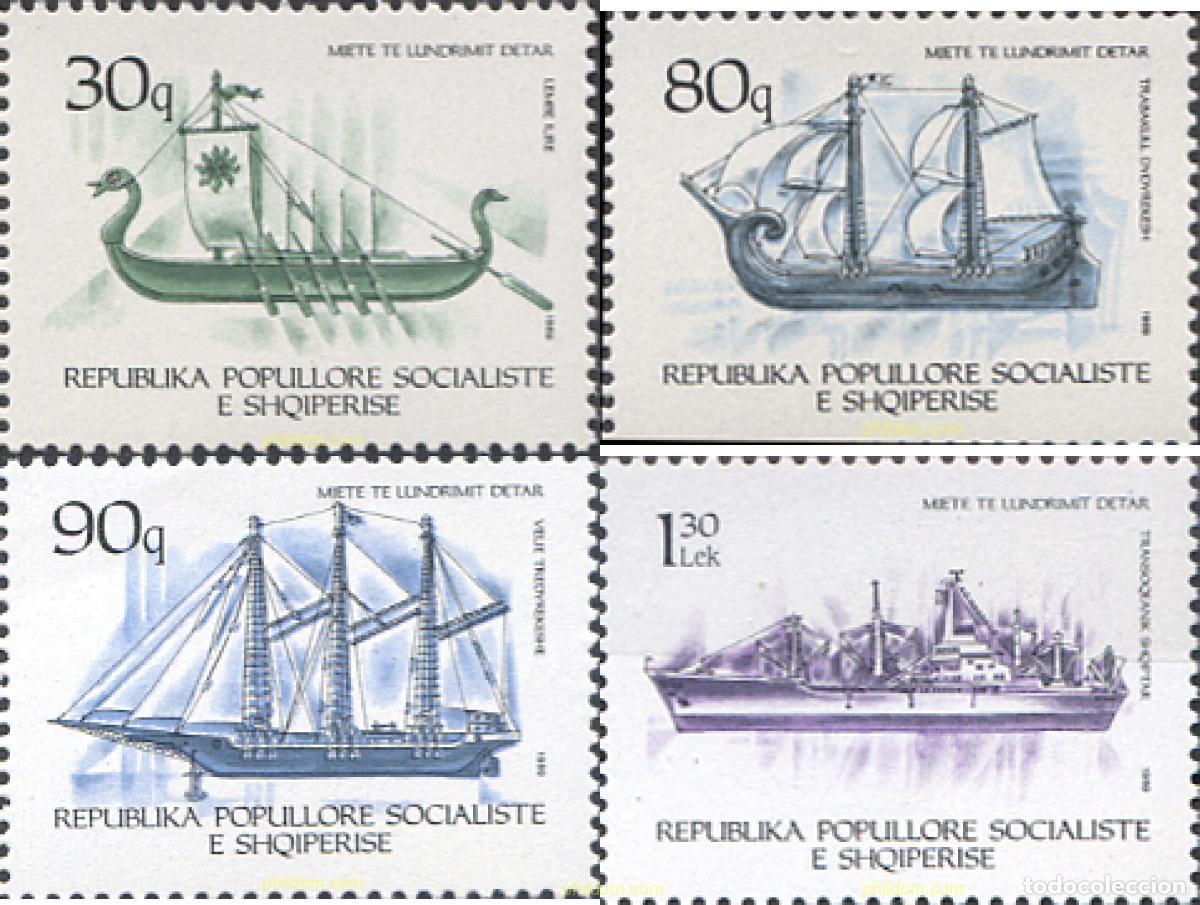 Stamps: 112667 MNH ALBANIA 1989 BARCOS