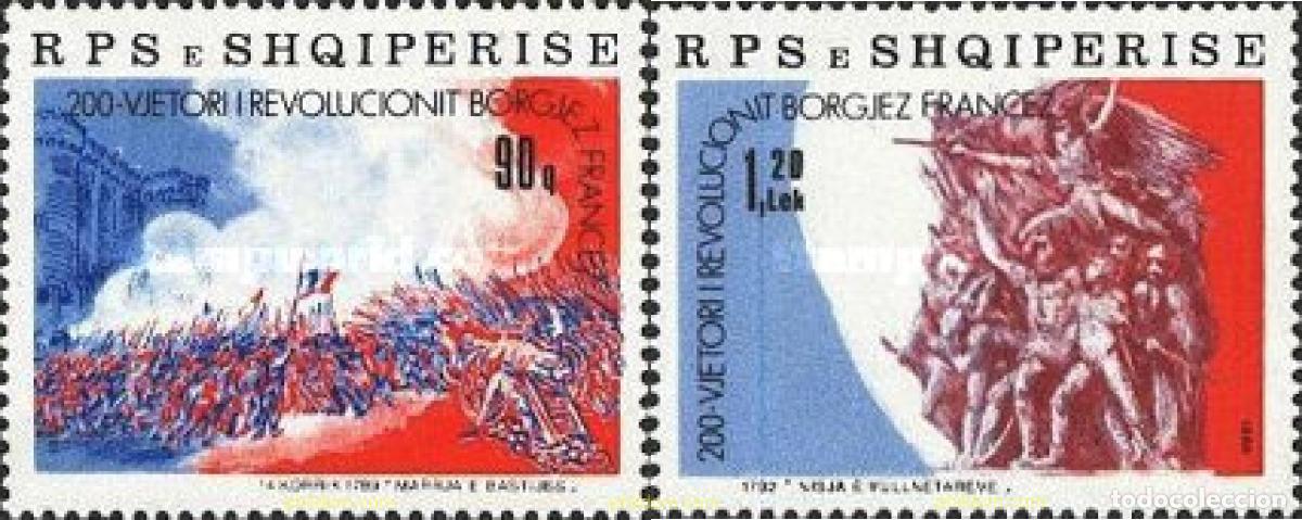 Stamps: 112666 MNH ALBANIA 1989 200 ANIVERSARIO DE LA REVOLUCION FRANCESA