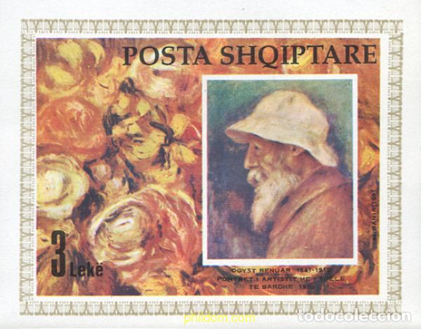 Stamps: 112698 MNH ALBANIA 1991 150 ANIVERSARIO DEL NACIMIENTO DE PIERRE AUGUSTE RENOIR
