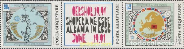 Stamps: 275546 MNH ALBANIA 1992 CONFERENCIA SOBRE LA COOPERACION EN EUROPA.