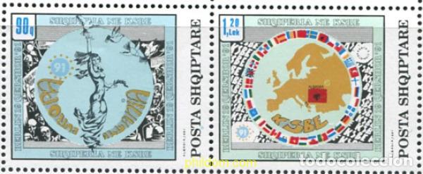 Stamps: 681152 MNH ALBANIA 1992 CONFERENCIA SOBRE LA COOPERACION EN EUROPA.