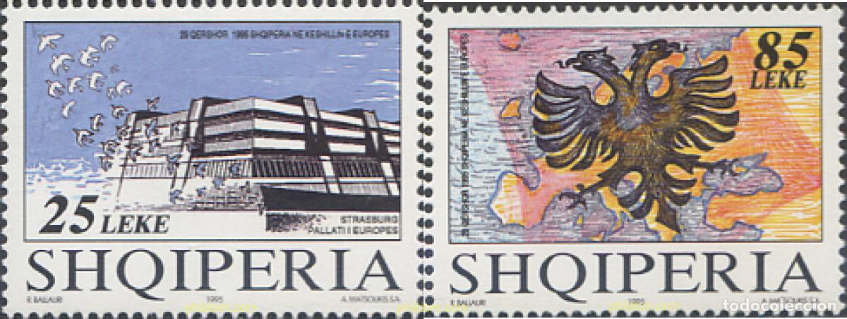 Stamps: 112733 MNH ALBANIA 1995 ADMISION DE ALBANIA EN EL CONSEJO DE EUROPA