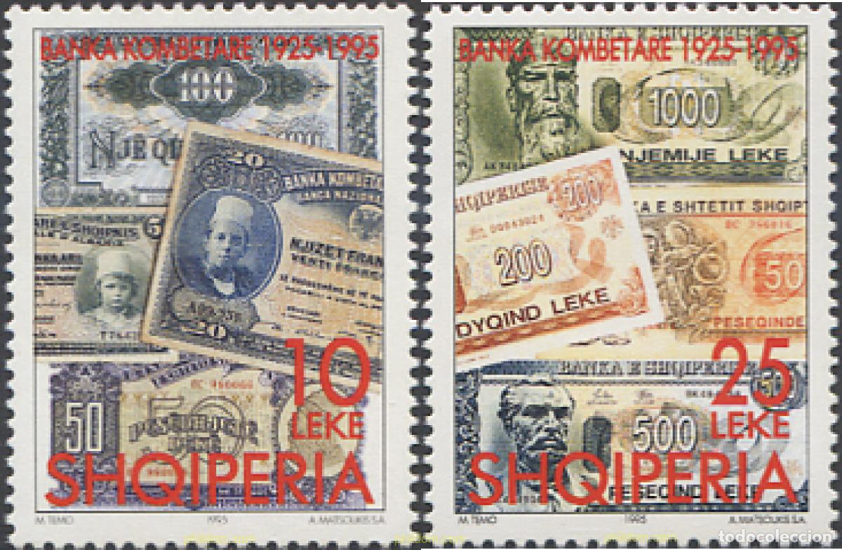 Stamps: 112751 MNH ALBANIA 1995 60 ANIVERSARIO DEL PRIMER BANCO NACIONAL