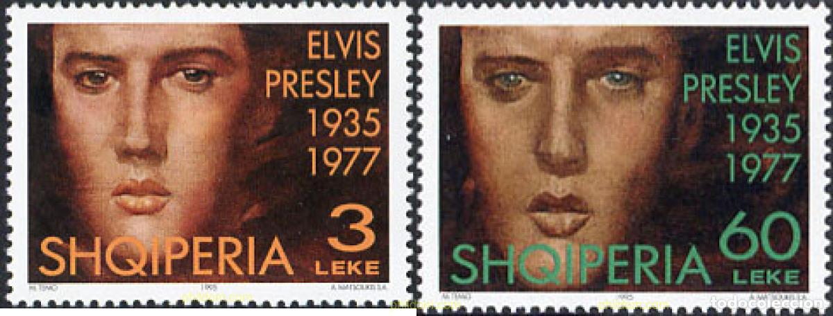 Stamps: 112750 MNH ALBANIA 1995 60 ANIVERSARIO DEL NACIMIENTO DE ELVIS PRESLEY