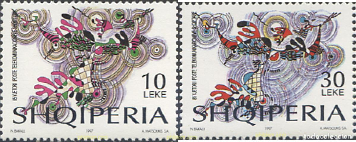 Stamps: 112783 MNH ALBANIA 1997 85 ANIVERSARIO DEL CORREO Y TELECOMUNICACIONES ALBANESES