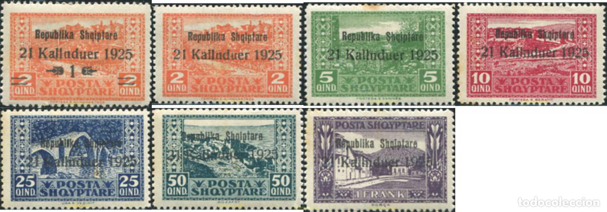Sellos: 680610 HINGED ALBANIA 1925 PROCLAMACION DE LA REPUBLICA