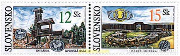 Sellos: 4654 MNH ESLOVAQUIA 2001 LUGARES DE INTERES EN ESLOVAQUIA