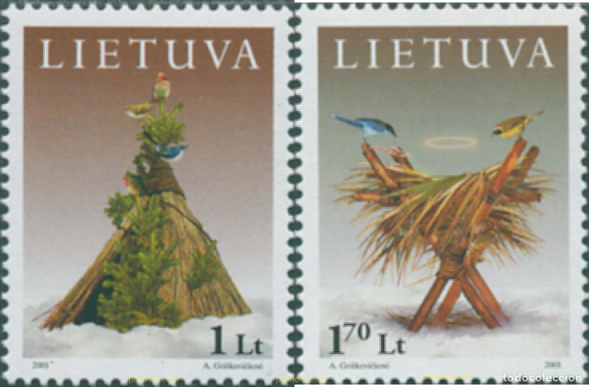 Sellos: 81301 MNH LITUANIA 2001 NAVIDAD