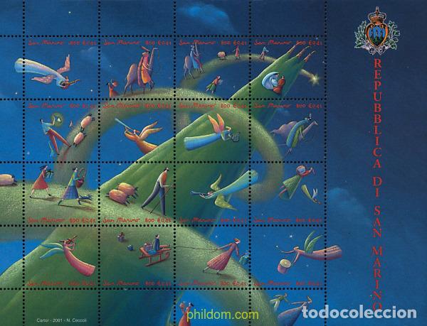 Sellos: 300201 MNH SAN MARINO 2001 NAVIDAD
