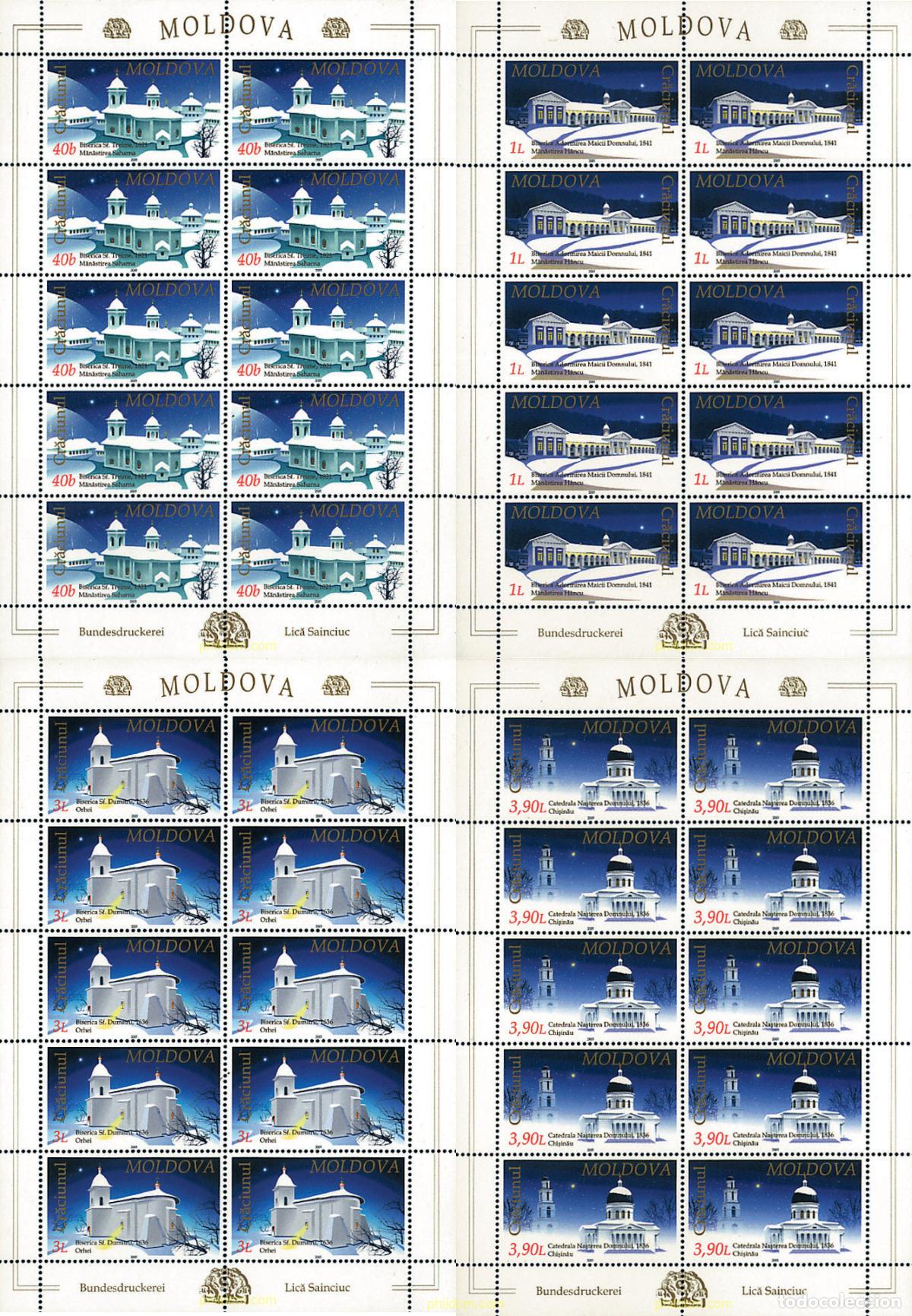 Sellos: 7858 MNH MOLDAVIA 2001 NAVIDAD