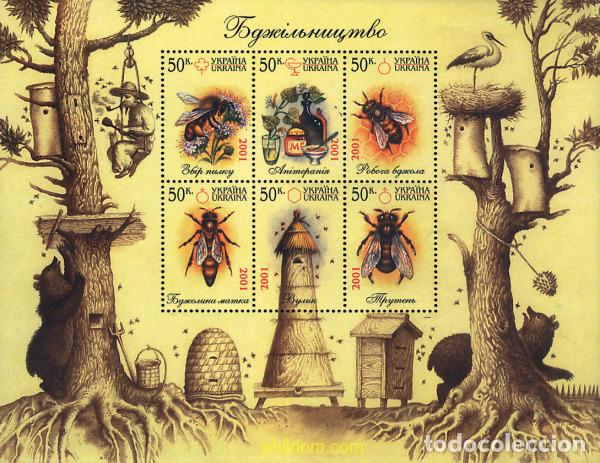 Sellos: 87092 MNH UCRANIA 2001 APICULTURA