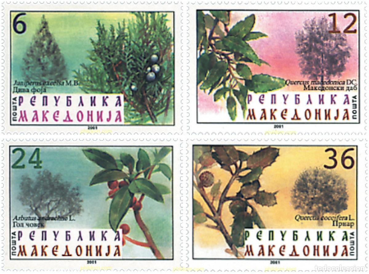 Sellos: 81338 MNH MACEDONIA 2001 FLORA AUTOCTONA