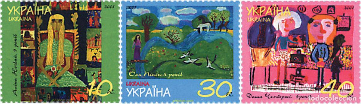 Sellos: 86488 MNH UCRANIA 2001 DIBUJOS INFANTILES