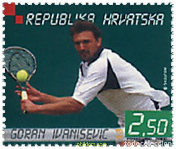 Sellos: 81157 MNH CROACIA 2001 GANADOR DEL TROFEO DE WIMBLEDON 2001