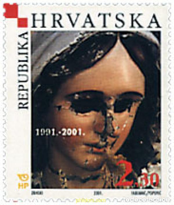 Sellos: 81160 MNH CROACIA 2001 10 ANIVERSARIO DE LA REPUBLICA DE CROACIA