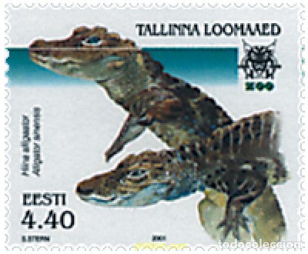 Sellos: 81197 MNH ESTONIA 2001 CAIMAN