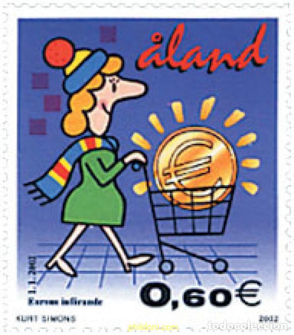 Sellos: 92722 MNH ALAND 2002 ENTRADA EN CIRCULACION DEL EURO