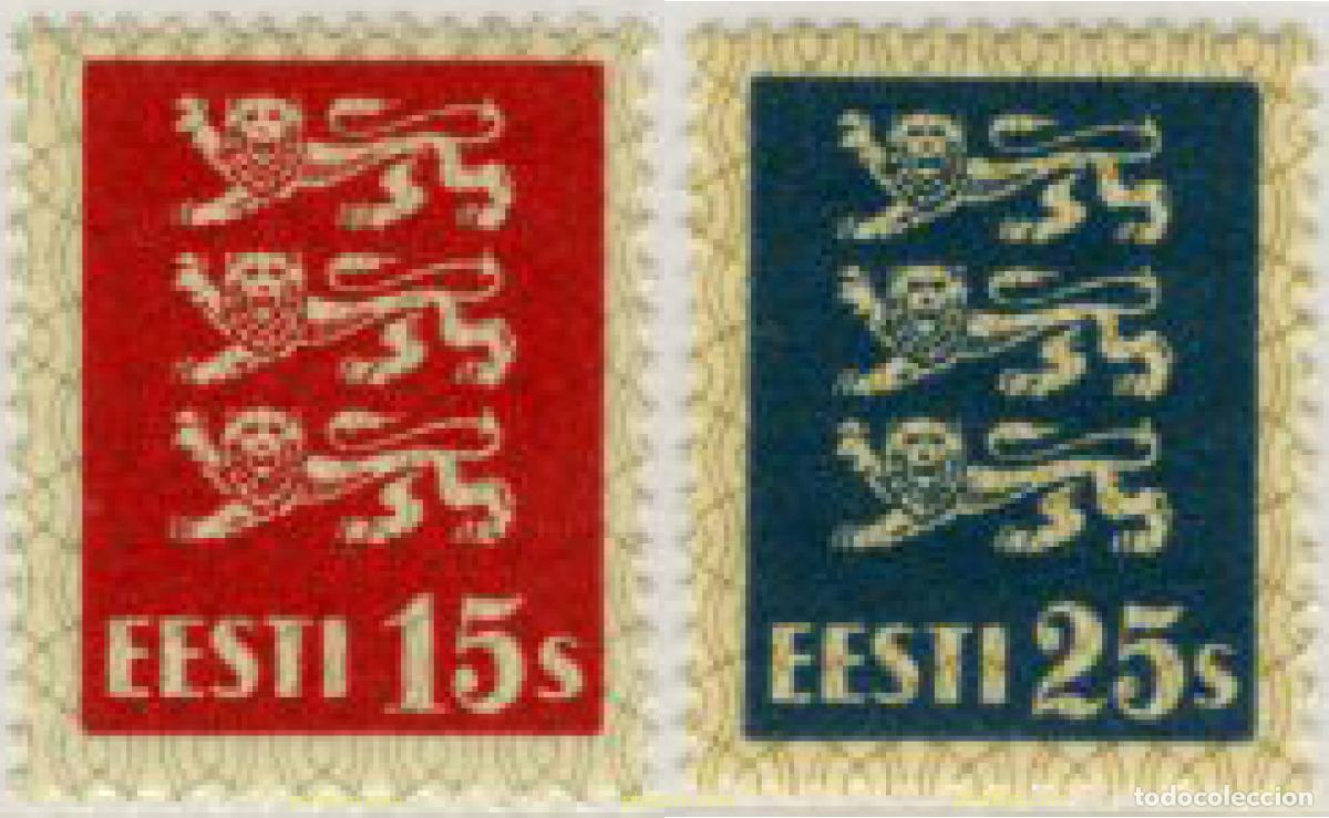 Sellos: 311937 HINGED ESTONIA 1935 ESCUDOS DE ARMAS