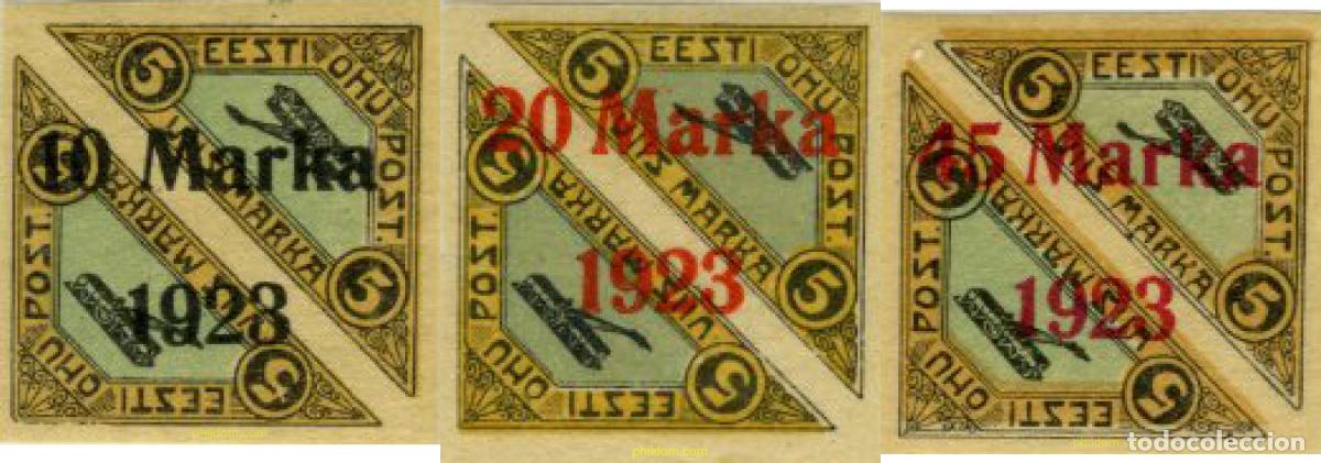 Sellos: 311987 HINGED ESTONIA 1923 MOTIVOS VARIOS