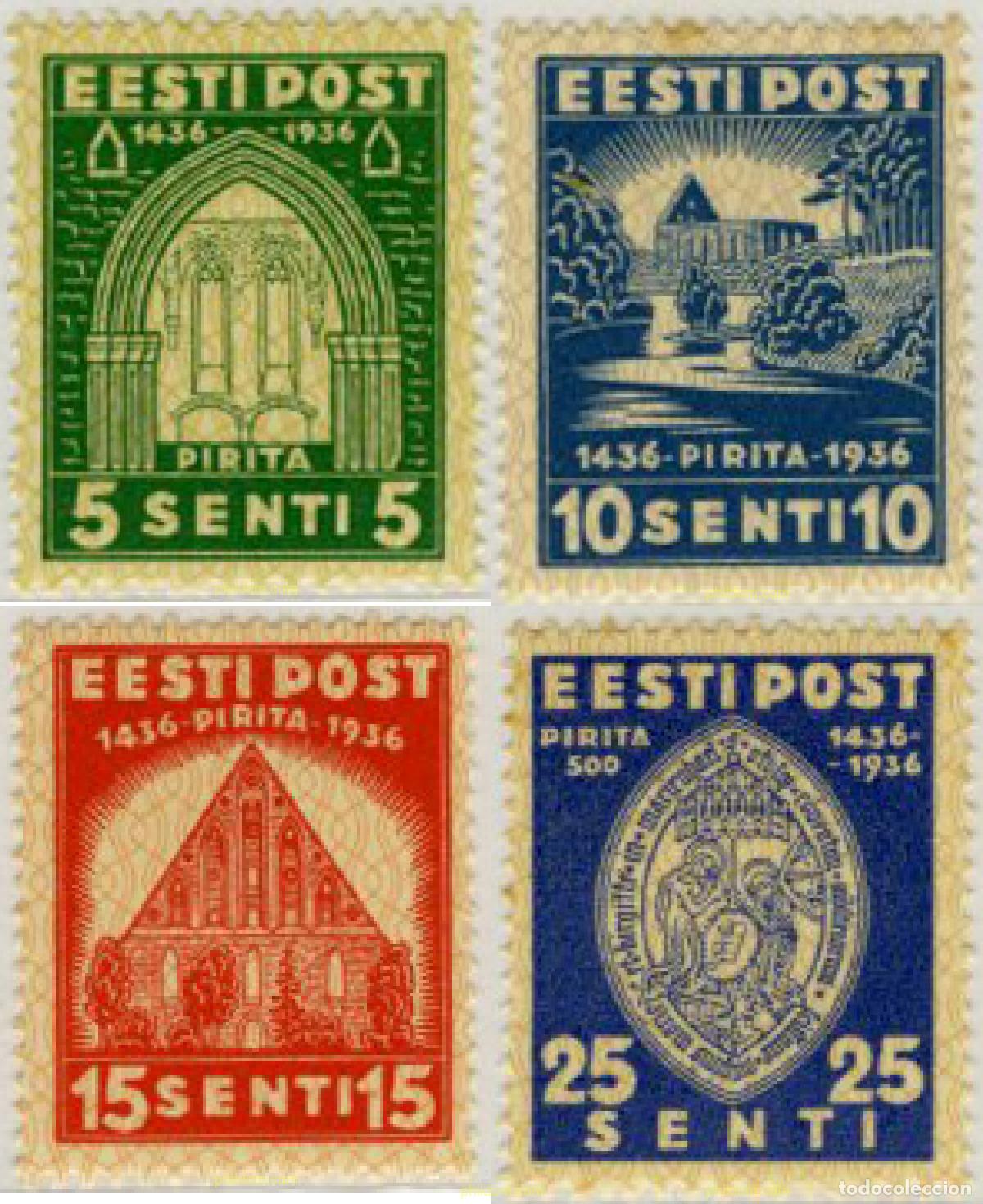 Sellos: 164915 MNH ESTONIA 1936 5 CENTENARIO DEL CONVENTO DE SANTA BRIGIDA
