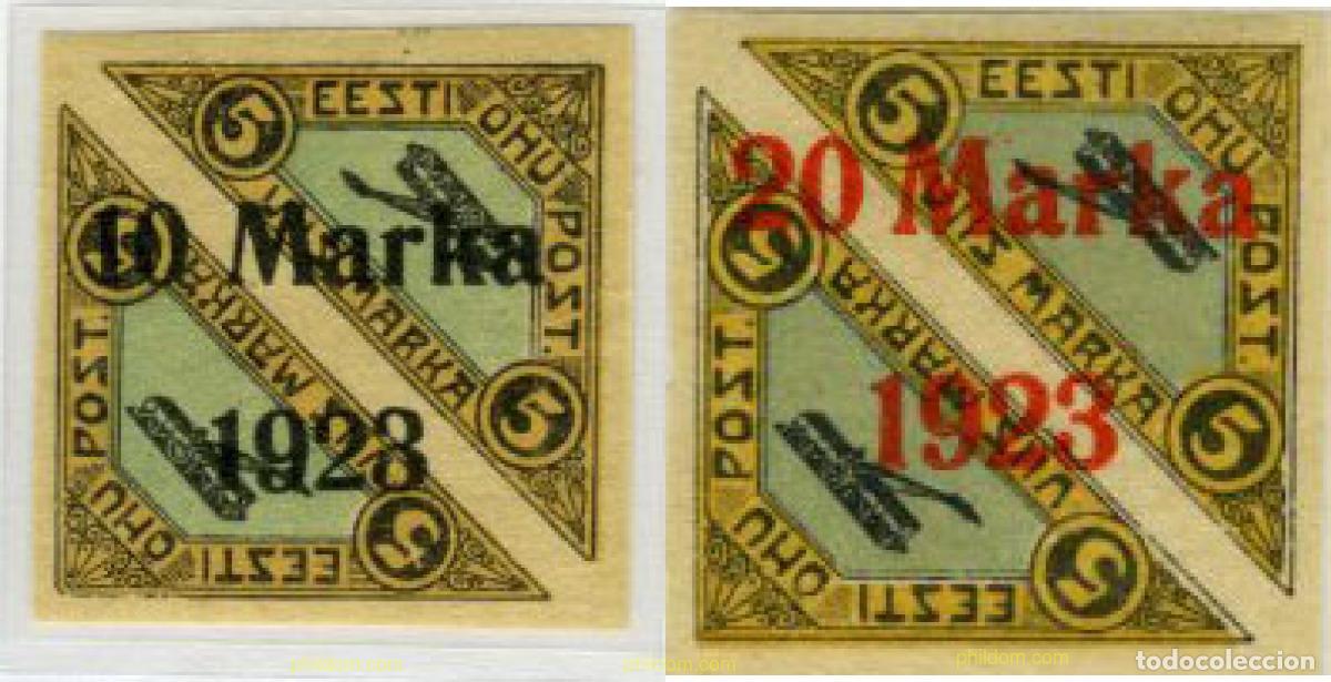 Sellos: 675726 HINGED ESTONIA 1923 MOTIVOS VARIOS