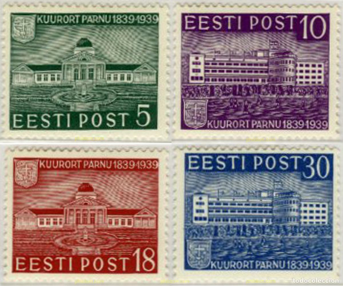Sellos: 598814 HINGED ESTONIA 1939 CENTENARIO DE LA CIUDAD DE PARNU