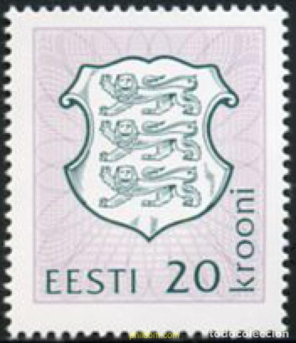 Sellos: 164967 MNH ESTONIA 1993 ESCUDO DE ARMAS