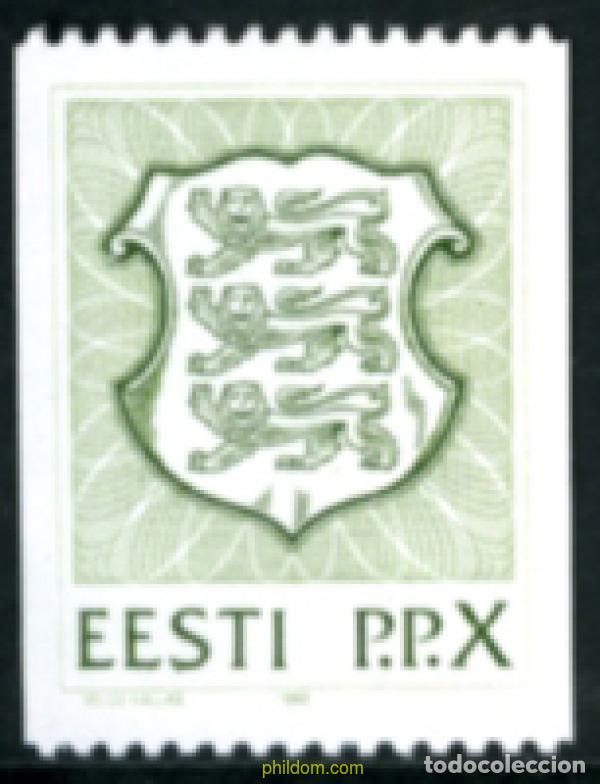 Sellos: 209300 MNH ESTONIA 1992 ESCUDOS DE ARMAS