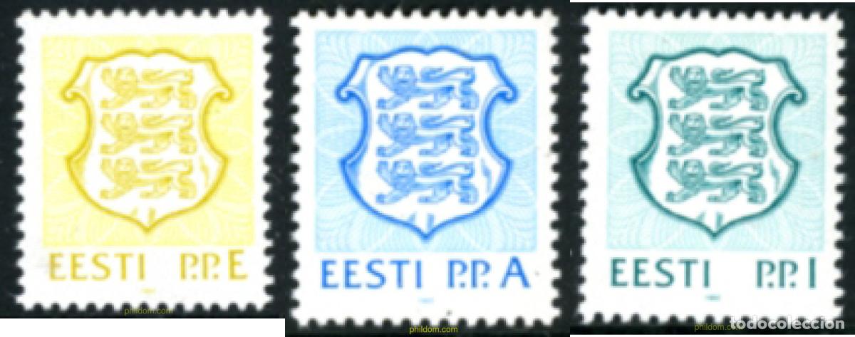 Sellos: 316713 MNH ESTONIA 1992 ESCUDOS DE ARMAS