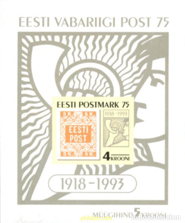 Sellos: 164974 MNH ESTONIA 1993 75 ANIVERSARIO DEL PRIMER SELLO DE ESTONIA