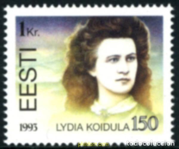 Sellos: 164984 MNH ESTONIA 1993 150 ANIVERSARIO DEL NACIMIENTO DE LYDIA KOIDULA