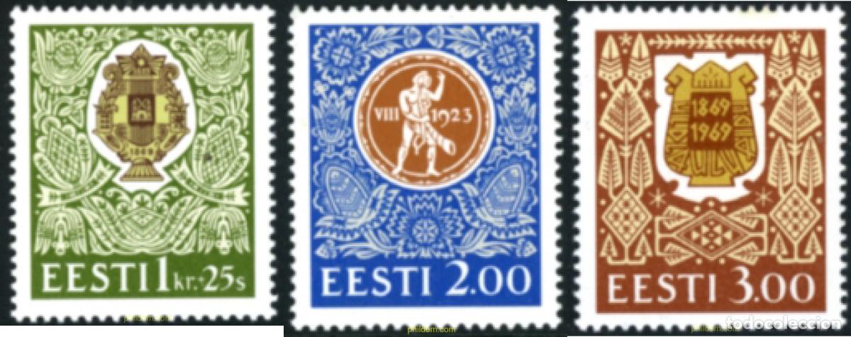 Sellos: 164997 MNH ESTONIA 1994 125 ANIVERSARIO DEL FESTIVAL DE LA CANCION
