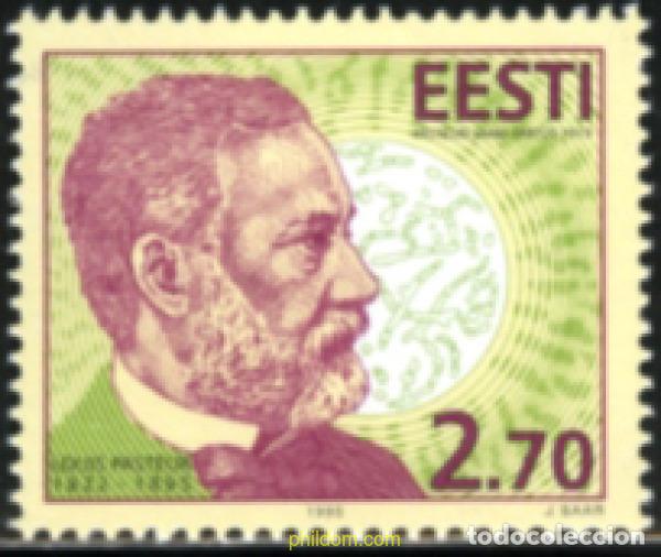 Sellos: 165022 MNH ESTONIA 1995 CENTENARIO DE LA MUERTE DE LOUIS PASTEUR