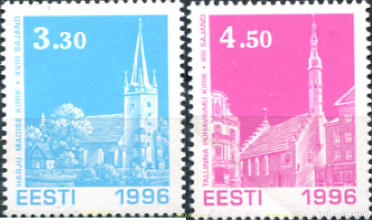 Sellos: 165051 MNH ESTONIA 1996 NAVIDAD. IGLESIAS
