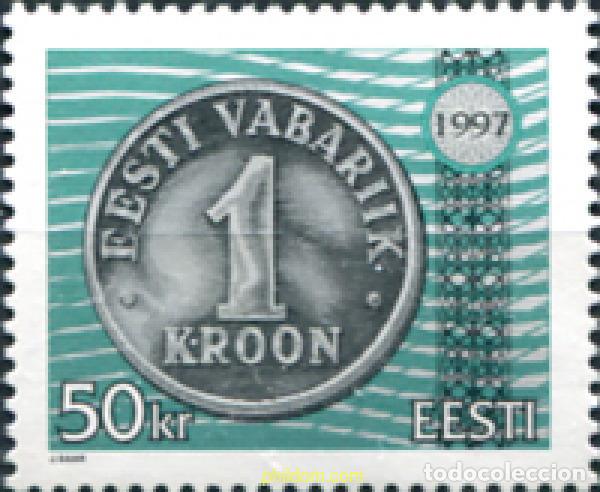 Sellos: 165067 MNH ESTONIA 1997 5 ANIVERSARIO DE LA NUEVA MONEDA DE ESTONIA